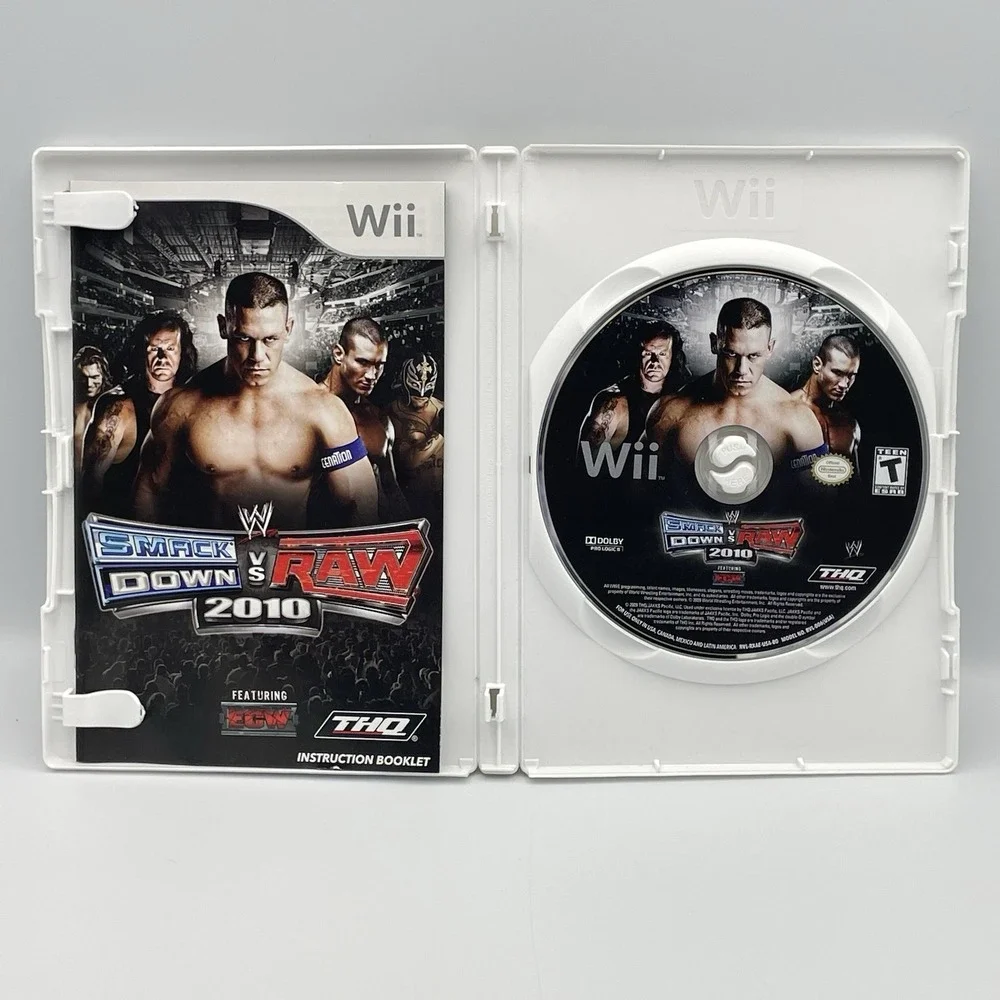 WWE SmackDown vs Raw 2010 Nintendo Wii‎ Complete CIB Tested Works Wrestling Game